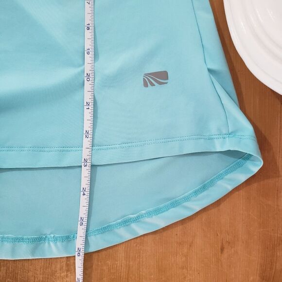 Marika Tek Small NWT Blue Curacao Short Sleeve Athletic Top - Picture 3 of 12